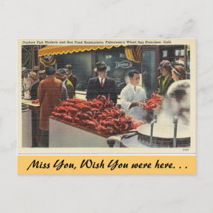 California, Fishermans's Wharf Briefkaart