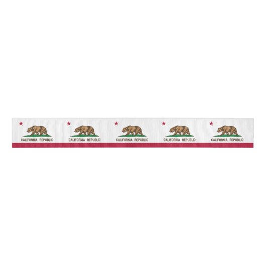 California Flag & America States Verenigde Staten  Grosgrain Lint (Voorkant)