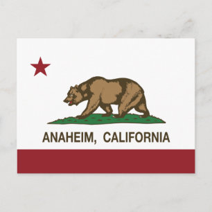 california flag anaheim briefkaart