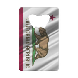 California Flag Bottle Open Credit Kaart Size Creditkaart Flessenopener