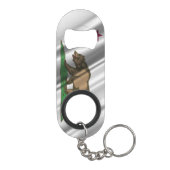 California Flag Bottle Open Sleutelhanger Mini Flessenopener (Achterkant)