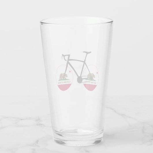 California Flag Cycling Glas (Achterkant)