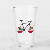 California Flag Cycling Glas (Voorkant)