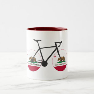 California Flag Cycling Tweekleurige Koffiemok