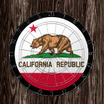 California Flag Dartboard en California/game board Dartbord<br><div class="desc">Dartboard: Californië en Californië vlagdonker,  familiepleetjes - hou van mijn land,  zomergames,  vakantie,  vaders dag,  verjaardagsfeest,  universiteitsstudenten/sportfans</div>