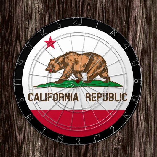 California Flag Dartboard en California/game board Dartbord