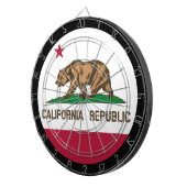 California Flag Dartboard en California/game board Dartbord (Voorkant Rechts)