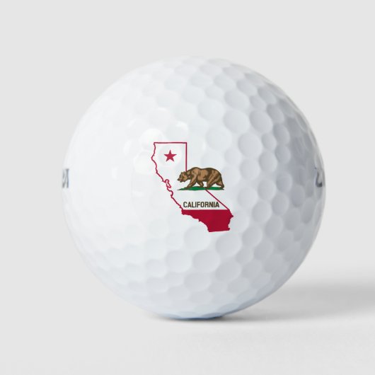 California Flag Design Golfballen (Voorkant)