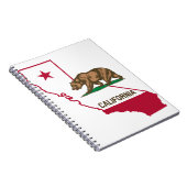 California Flag Design Notitieboek (Rechterzijde)