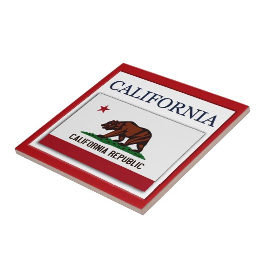 California Flag Design Tegel Tegeltje (Zijkant)