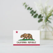 California Flag Elegant Visitekaartjes / Verenigde (Staand voorkant)