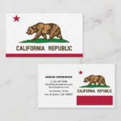 California Flag Elegant Visitekaartjes / Verenigde (Voorkant / Achterkant)