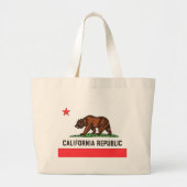 CALIFORNIA FLAG GROTE TOTE BAG (Voorkant)