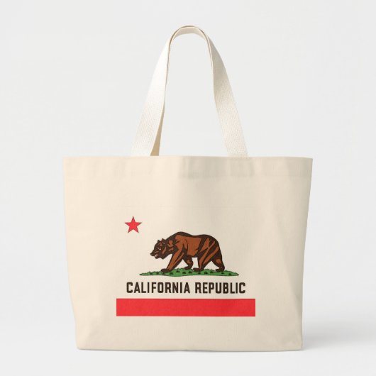 CALIFORNIA FLAG GROTE TOTE BAG (Voorkant)