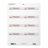 California Flag Header Verzendlabel (Full Sheet)