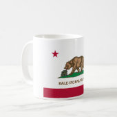 California Flag Kale Version (Kale-ifornia) Koffiemok (Voorkant links)