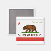 California Flag Magnet (Voorkant / Achterkant)