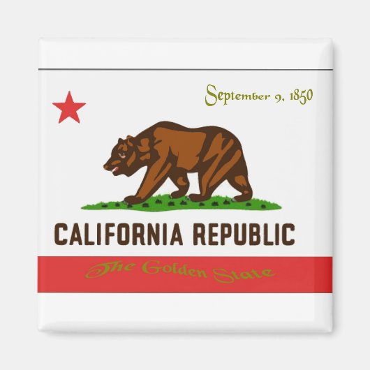 California Flag Magnet (Voorkant)