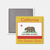 California Flag Magnet (Voorkant / Achterkant)