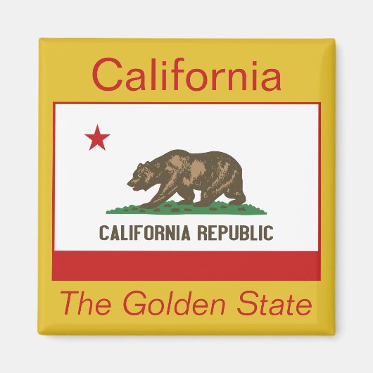 California Flag Magnet (Voorkant)