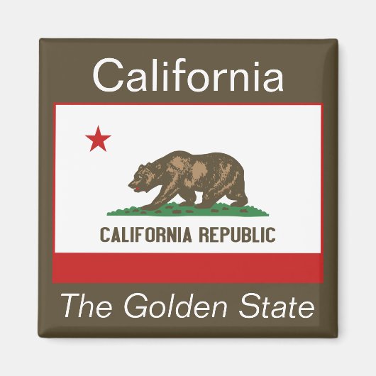 California Flag Magnet (Voorkant)