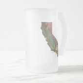 California Flag Map City Mok (Voorkant rechts)