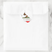 California Flag Map Ronde Sticker (Tas)