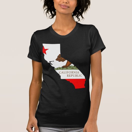 California Flag Map T-shirt (Voorkant)