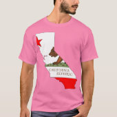 California Flag Map T-shirt (Voorkant)