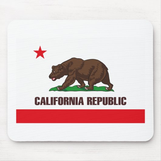 California Flag Mousepad Muismat (Voorkant)