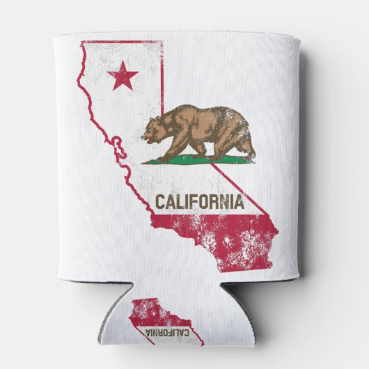 California Flag Patriotic Blikjeskoeler (Achterkant)