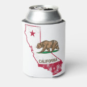 California Flag Patriotic Blikjeskoeler (Blikje Achterkant)