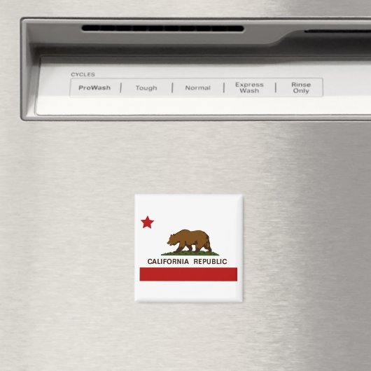 California Flag Patriotic Magneet (Insitu (Vaatwasser))