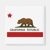 California Flag Patriotic Magneet (Voorkant)