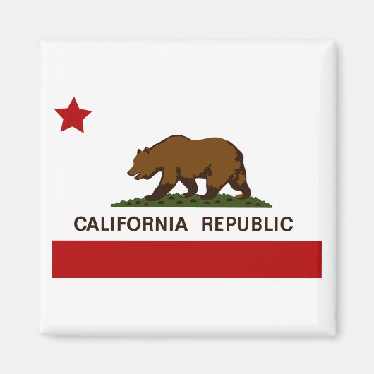 California Flag Patriotic Magneet (Voorkant)