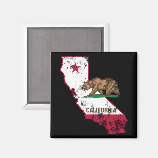 California Flag Patriotic Magneet (Voorkant / Achterkant)