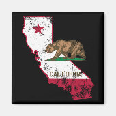 California Flag Patriotic Magneet (Voorkant)
