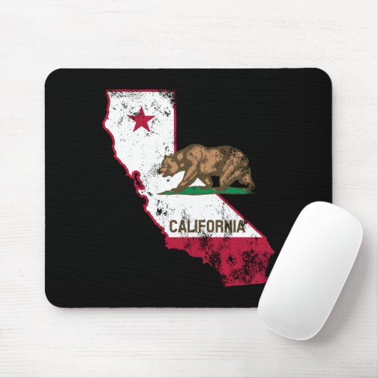 California Flag Patriotic Muismat (Met muis)