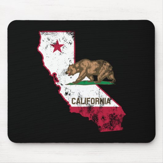 California Flag Patriotic Muismat (Voorkant)