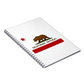California Flag Patriotic Notitieboek (Rechterzijde)