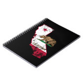 California Flag Patriotic Notitieboek (Linkerzijde)