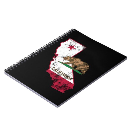 California Flag Patriotic Notitieboek (Linkerzijde)
