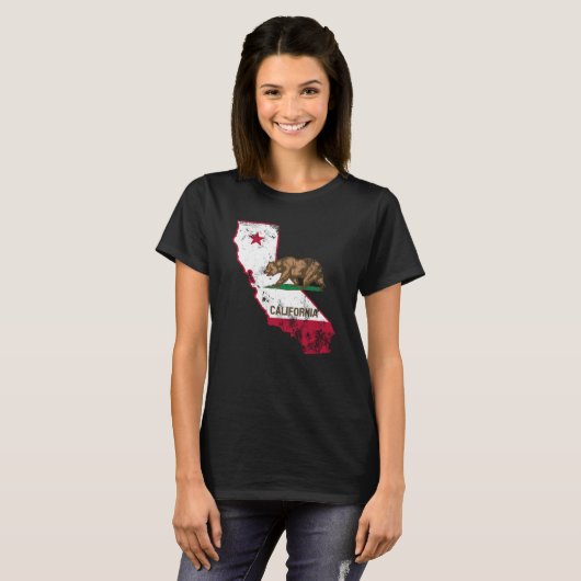 California Flag Patriotic T-shirt (Voorkant volledig)