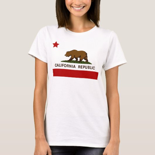 California Flag Patriotic T-shirt (Voorkant)