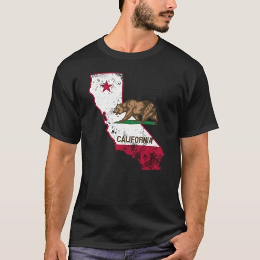 California Flag Patriotic T-shirt (Voorkant)