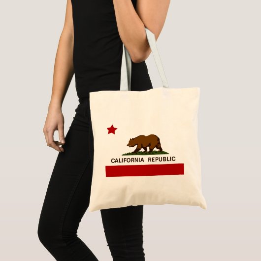 California Flag Patriotic Tote Bag (Voorkant (product))