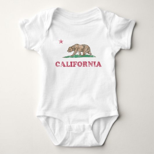 California Flag Retro Fade Romper (Voorkant)
