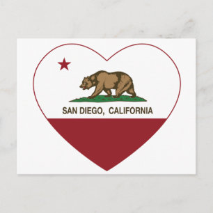 california flag san diego briefkaart