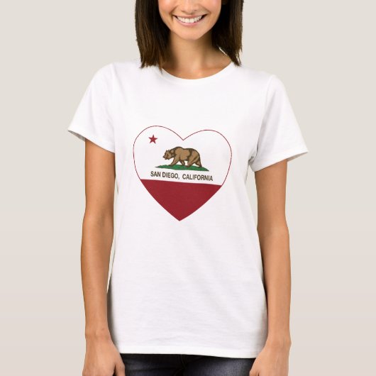 california flag san diego t-shirt (Voorkant)