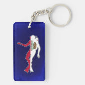 California flag scuba diver outline sleutelhanger (achterkant)